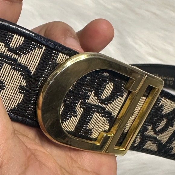 CHRISTIAN DIOR vintage oblique belt in black - Picture 6 of 16